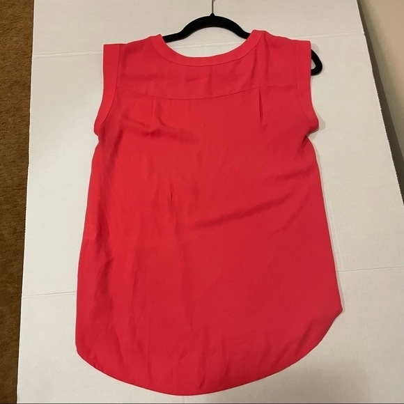 🎀 JCrew, Chiffon,Crewneck, sleeveless tank, Size 00 - Picture 6 of 7